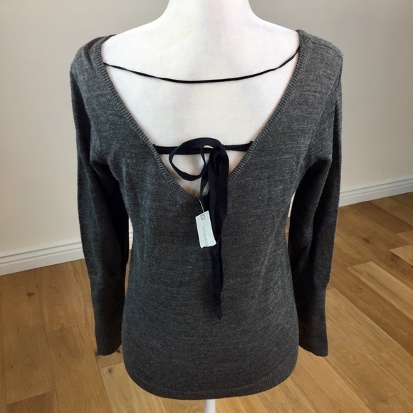 Anthro Angel Of The North Torie Tie-Back Sweater - Picture 6 of 7